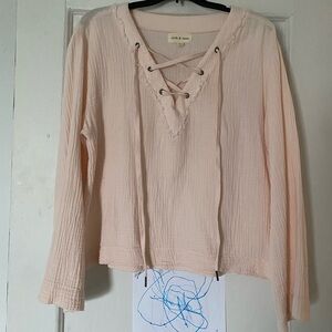 Cloth & Stone Gauze Shirt - Size M